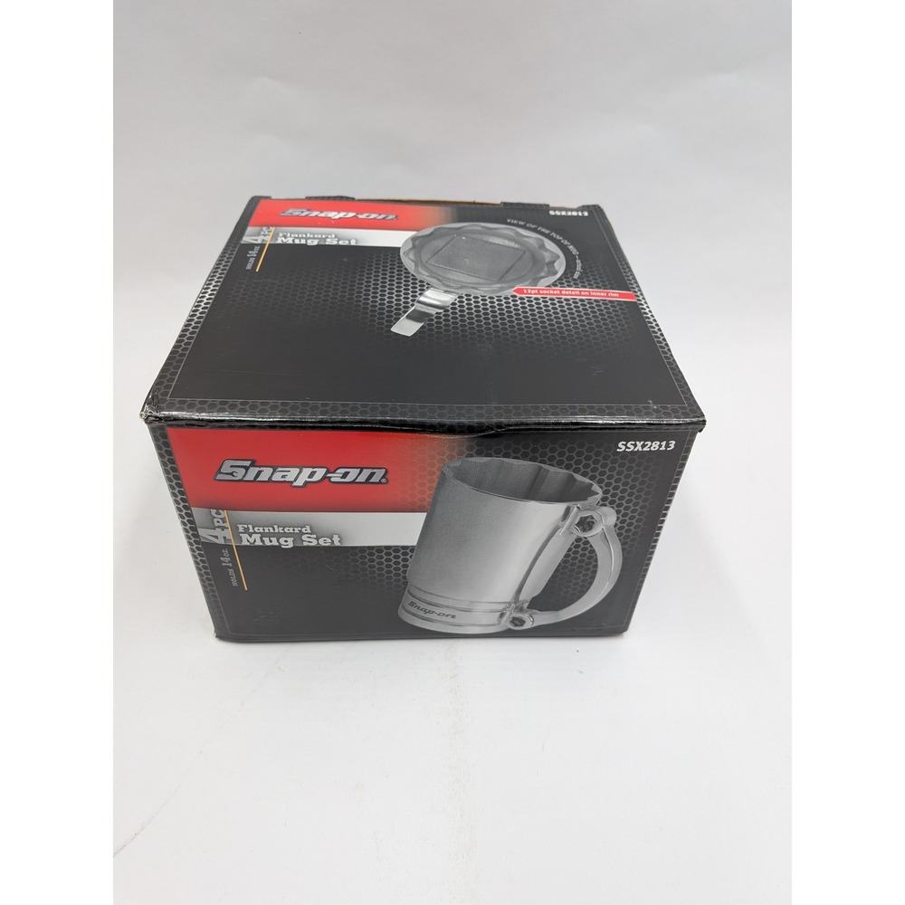 Snap-on SSX2813 Flankard Mug Set 4 Piece 14oz Cast Aluminum 12pt Socket Style